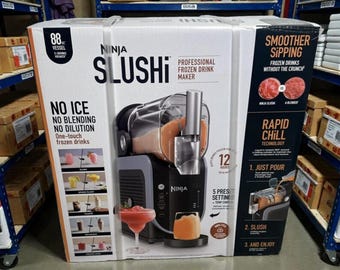 Ninja Slushi Professional Frozen Drink Maker Model FS301 150oz MAX/96oz/88oz/72oz Factory Sealed 5-in-1 | Gloednieuw (gratis draagbare tas)