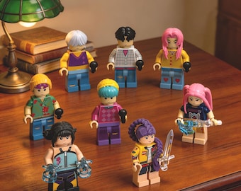 Set de minifiguras de cazadores de demonios de Kpop, juguete de bloques Saja para niños, figuras de Rumi Mira Zoey, regalos de cumpleaños