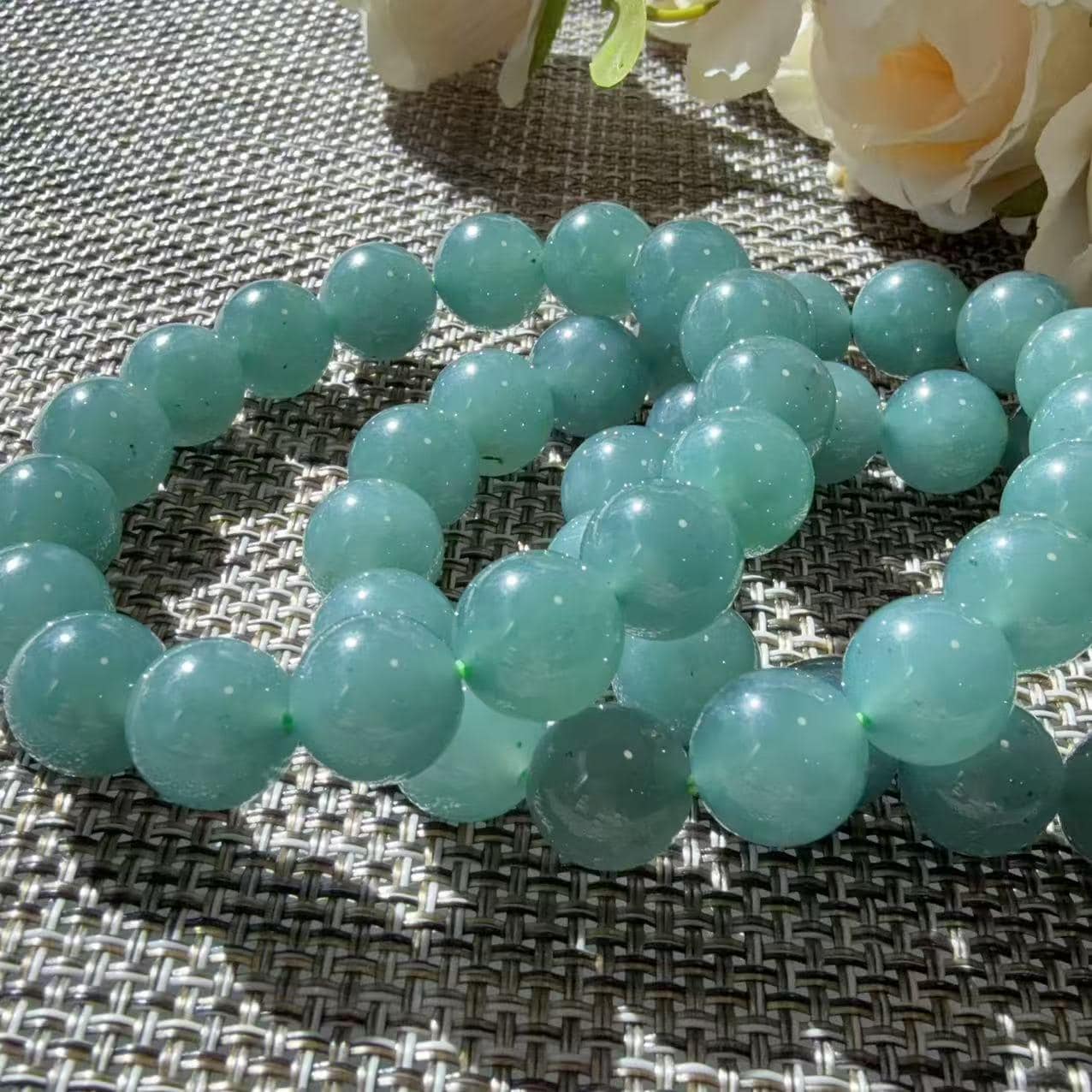 氷のような青い翡翠 - Etsy 日本
