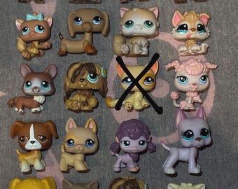 Littlest Pet Shop • Such dir dein Haustier aus • LPS Figuren • Hunde & Katzen • Seltenes Vintage Spielzeug