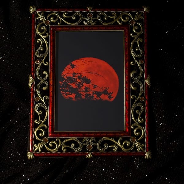 Buck Moon in Whimsical Frame
