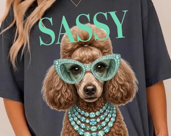 Frecher Pudel PNG, lustiges Hunde-Shirt Design, adretter Sommer PNG Download, Girly sarkastische Meme Sublimation, Hunde-Liebhaber Geschenk, Humor Sommer Design