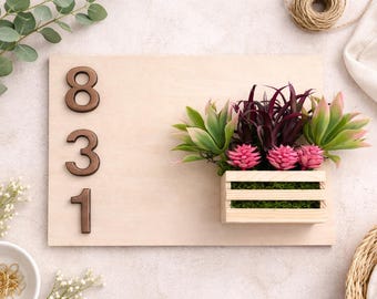 Custom Made Address Planter