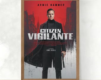 Locandina del film Citizen Vigilante, poster su tela di alta qualità, decorazione per la casa, arte da parete, oggetto da collezione per appassionati di cinema.