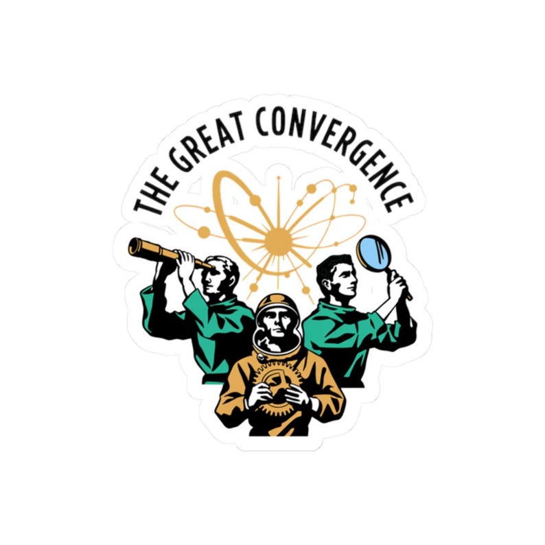 The Convergence Retro Badge – Explorer Builder Auditor Mission Patch Sticker image 4