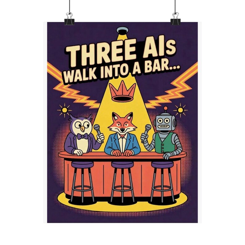 Trío de mascotas cómicas con IA - Productos de FunnyFlash.com imagen 9