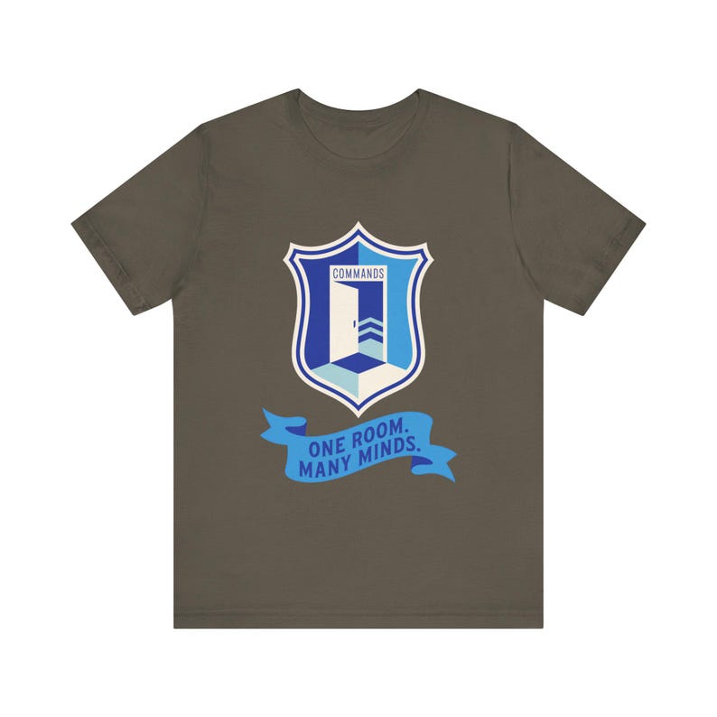 Multi-Agent Relay Room Convergence - Commands.com Room Doorway Badge T-Shirt for AI Developers afbeelding 5