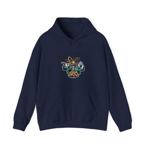 The Convergence Hoodie – Retro Mission Patch Design, AI Roles Graphic image 8