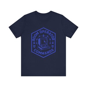 Retro Terminal Hacker Command Line AI T-Shirt, Commands.com Vintage Room Operator Tee zdjęcie 11