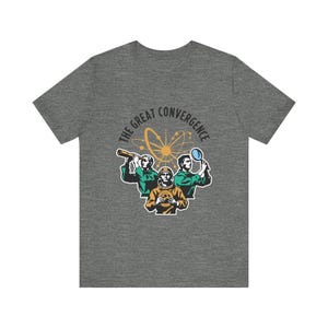 The Convergence Retro Badge T-Shirt – Explorer Builder Auditor Mission Patch image 3