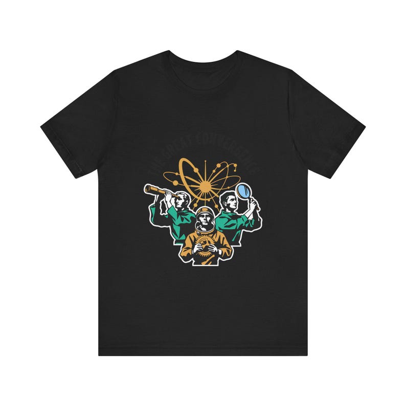The Convergence Retro Badge T-Shirt – Explorer Builder Auditor Mission Patch image 4