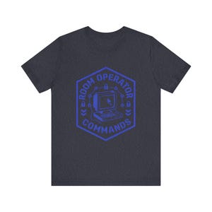 Retro Terminal Hacker Command Line AI T-Shirt, Commands.com Vintage Room Operator Tee zdjęcie 10