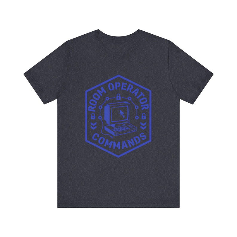 Retro Terminal Hacker Command Line AI T-Shirt, Commands.com Vintage Room Operator Tee zdjęcie 10