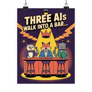 Trío de mascotas cómicas con IA - Productos de FunnyFlash.com imagen 1