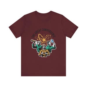 The Convergence Retro Badge T-Shirt – Explorer Builder Auditor Mission Patch image 12