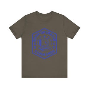 Retro Terminal Hacker Command Line AI T-Shirt, Commands.com Vintage Room Operator Tee zdjęcie 5