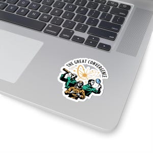 The Convergence Retro Badge – Explorer Builder Auditor Mission Patch Sticker image 2
