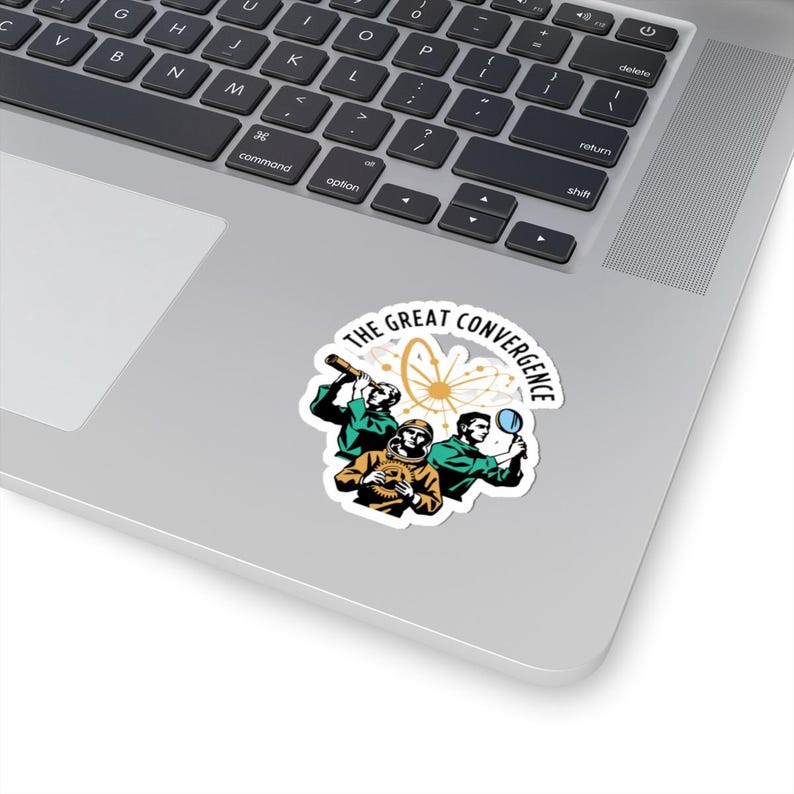 The Convergence Retro Badge – Explorer Builder Auditor Mission Patch Sticker image 2