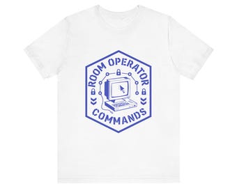 Retro Terminal Hacker Command Line AI T-Shirt, Commands.com Vintage Room Operator Tee