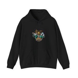 The Convergence Hoodie – Retro Mission Patch Design, AI Roles Graphic image 2