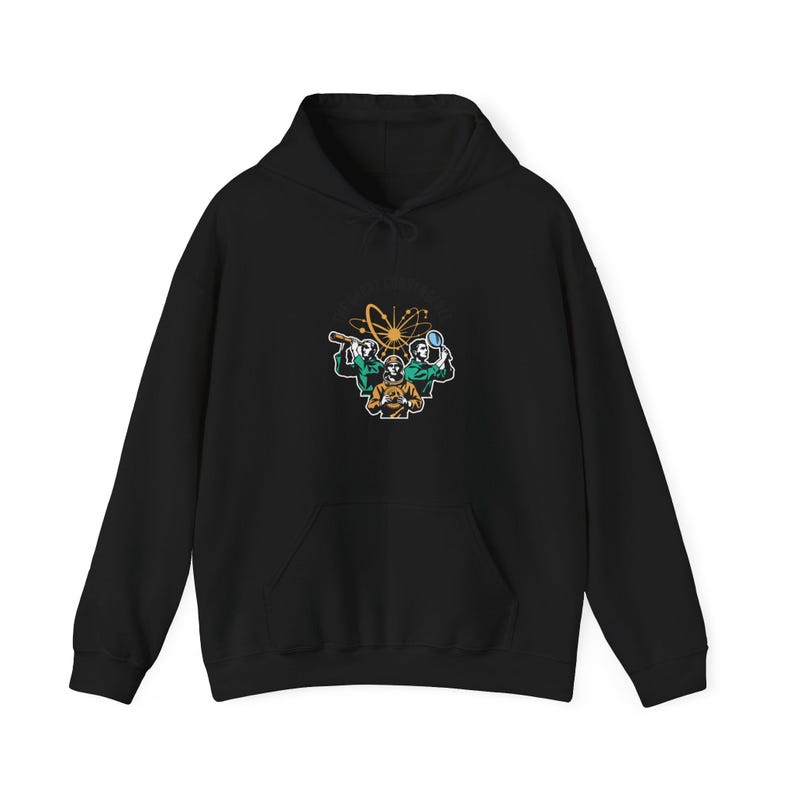 The Convergence Hoodie – Retro Mission Patch Design, AI Roles Graphic image 2