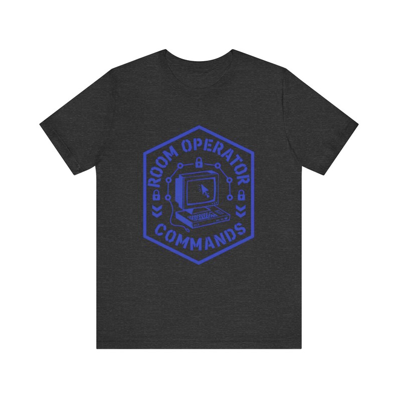 Retro Terminal Hacker Command Line AI T-Shirt, Commands.com Vintage Room Operator Tee zdjęcie 9