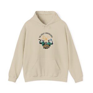 The Convergence Hoodie – Retro Mission Patch Design, AI Roles Graphic image 3