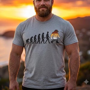 T-shirt Gay Bear Pride, Tableau d'évolution, Coupe unisexe décontractée