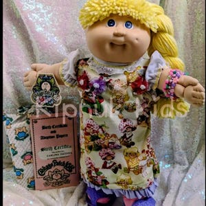 Vintage 1980s cabbage Patch kid custom re-root, Strawberry shortcake!
