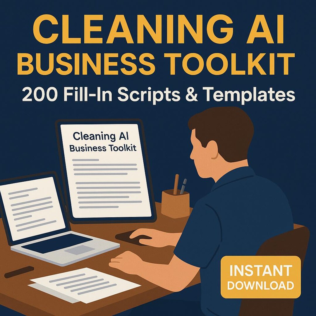 Cleaning Business AI Toolkit | 200 Fill-in Scripts, Templates (PDF) - Etsy