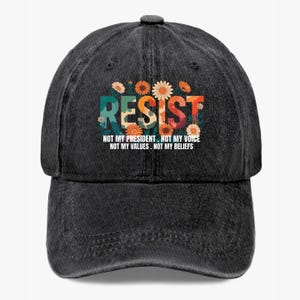 Resist Hat Political Protest Cap Activism Statement Hat Not My President Gift