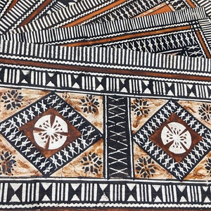 Fijian Tapa Masi Mats from Namuka - Lau 12" x 18" by Lauhala Trading