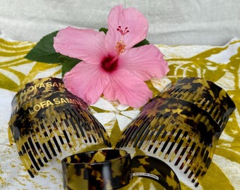 Traditional Talofa Samoan Hair Combs and Bracelets