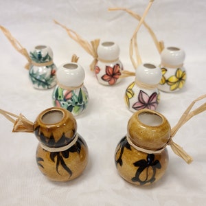 Hawaii Poi Pounder and Ipu Ceramic Christmas Ornaments by Lauhala Trading
