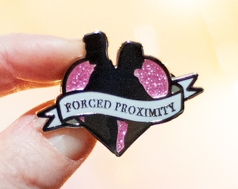 Forced Proximity - Bookish Trope Enamel Pin