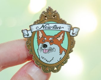 Bridgerton Newton the Corgi Enamel Pin