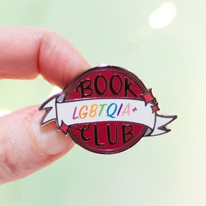 LGBTQIA Book Club Enamel Pin
