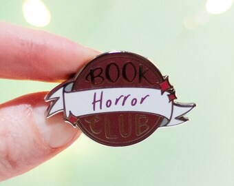 Horror Book Club Enamel Pin
