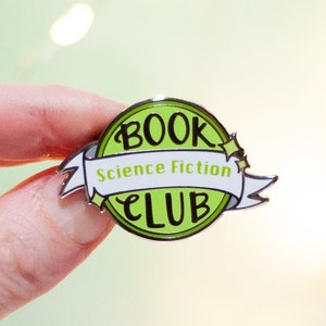 Science Fiction Book Club Enamel Pin