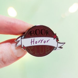 Horror Book Club Enamel Pin