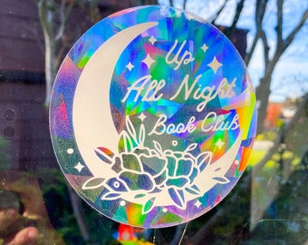 Up All Night Book Club Rainbow Suncatcher