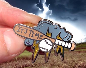Twilight Vampire Baseball Enamel Pin