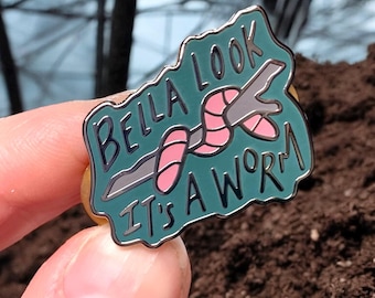 Twilight It's a Worm Enamel Pin