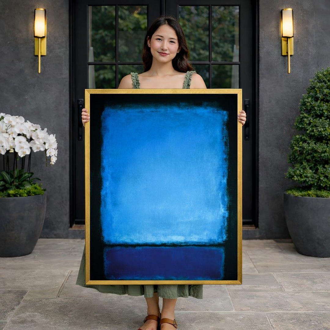 Mark Rothko Blue Canvas Print - Etsy