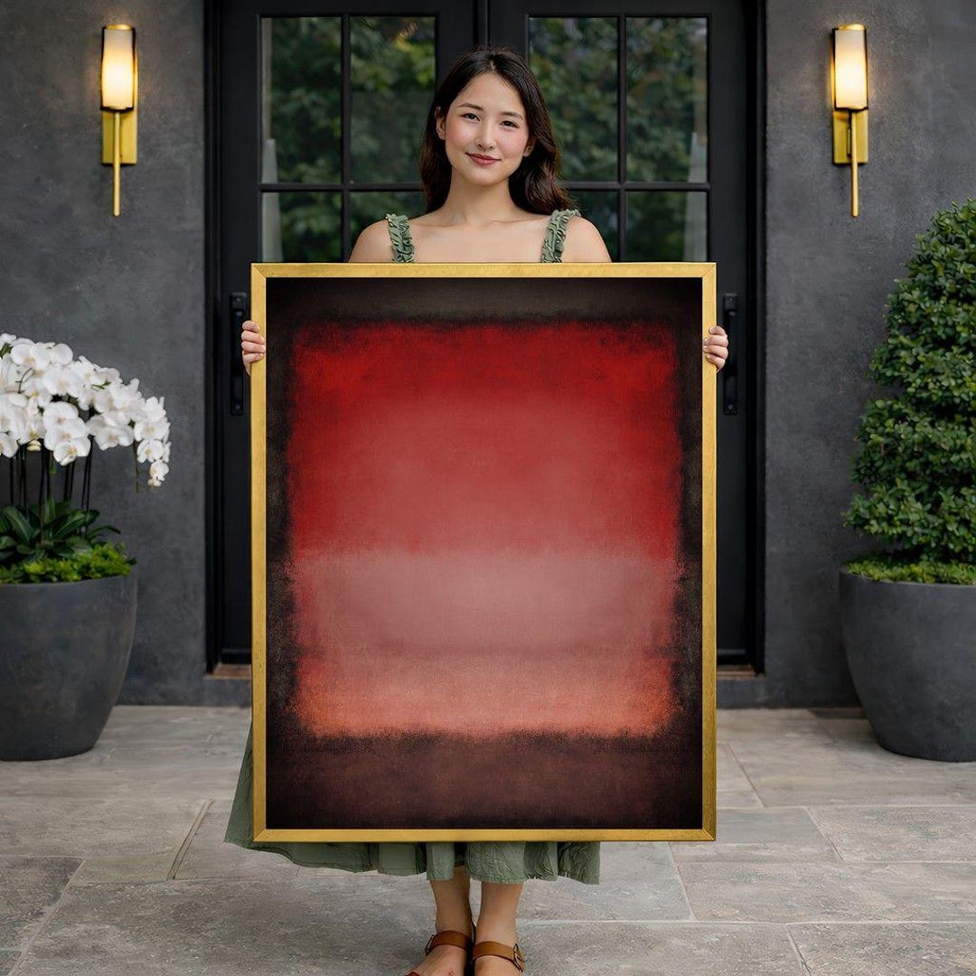 Mark Rothko Red Gradient Canvas Print - Etsy
