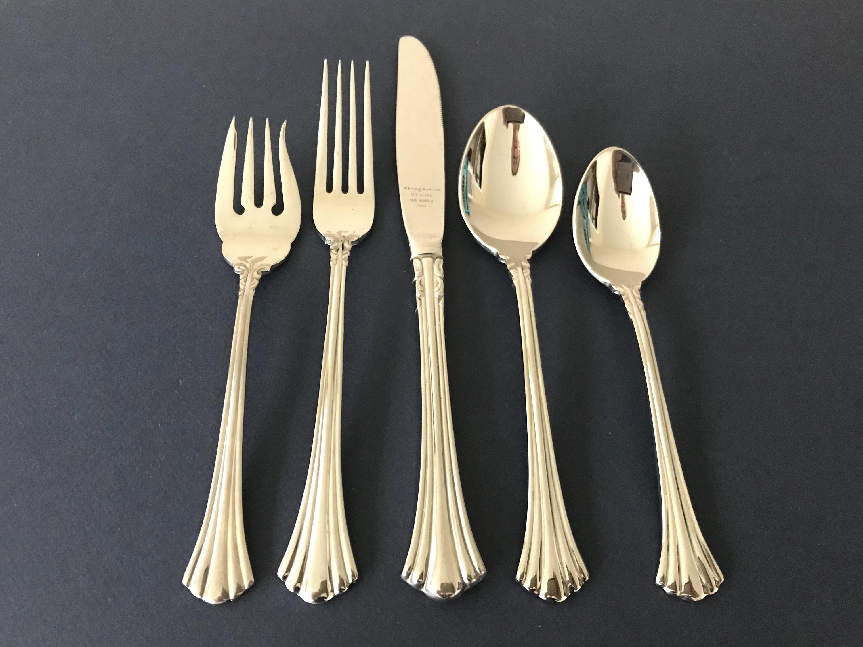 USA製　REED&BARTON ステンレスカトラリー44本　リード＆バートン Reed Barton Flatware - Etsy