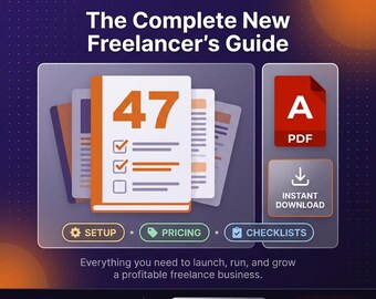Bankranke | Freelance Guide für Anfänger, How Freelance Checkliste, Neuer Businessplan, Selbstständigen Starter PDF