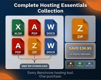 Bankranke | Komplette Hosting Essentials-Sammlung - Alle 6 STR-Gastgeber-Tools, vollständiges Bündel