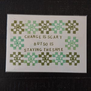 Quilt Linoprint Quote Wall Art