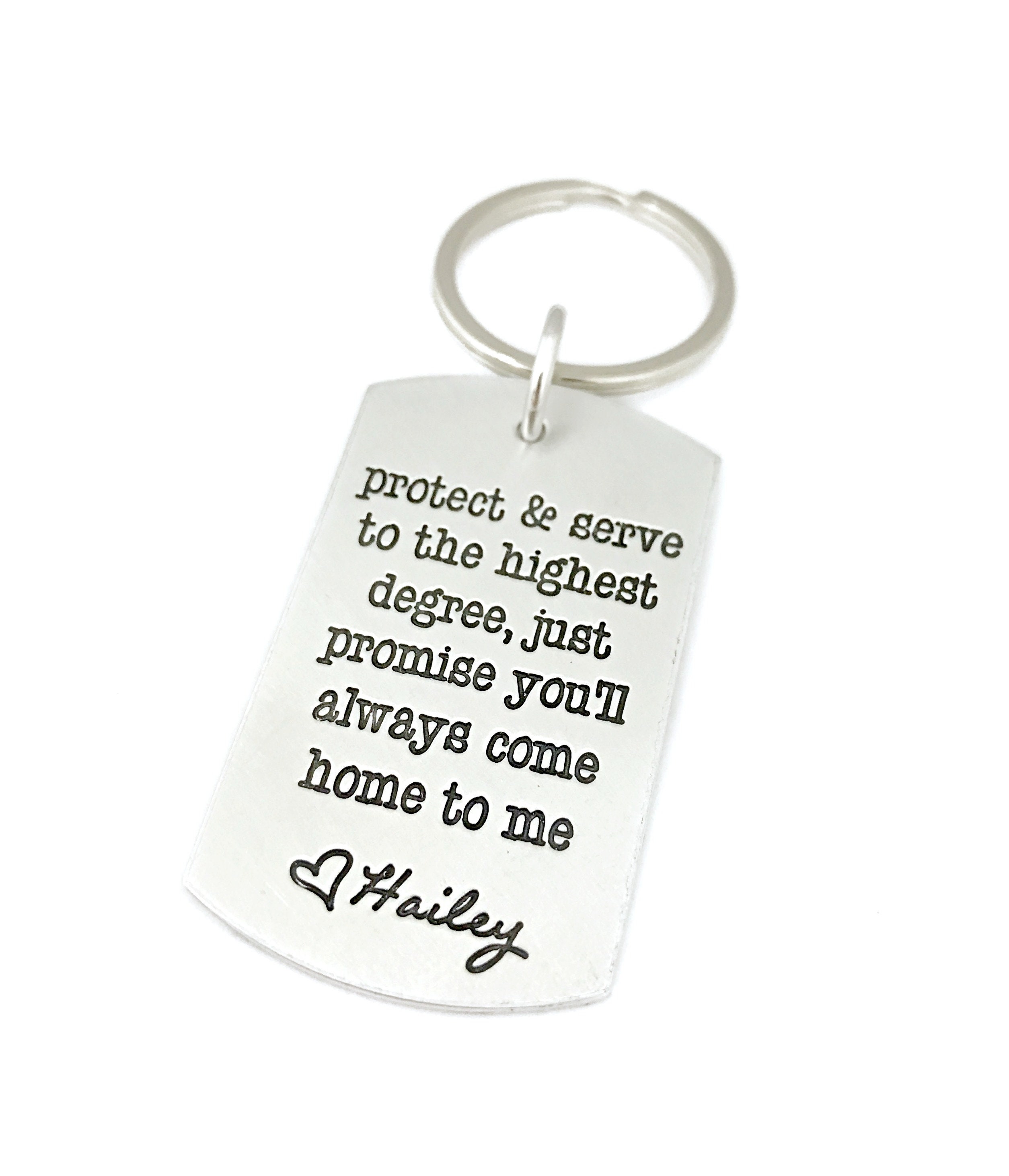 Quote Engraved Pendant Keyring Tags Military Husband I Once Protected Husband Inspirational Keychain Gift